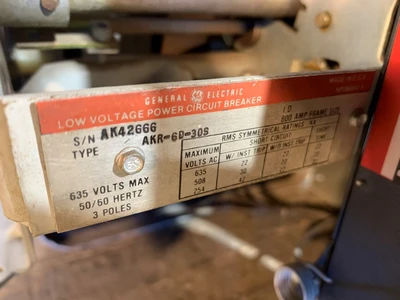 Federal Pacific AKR-6D-30S Low Voltage Power Circuit Breaker