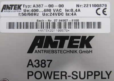 NEW ANTEK A387-00-00 POWER SUPPLY A3870000