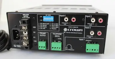 Crown 160MA Four-Channel 60-Watt Mixer Amplifier for Commercial Audio