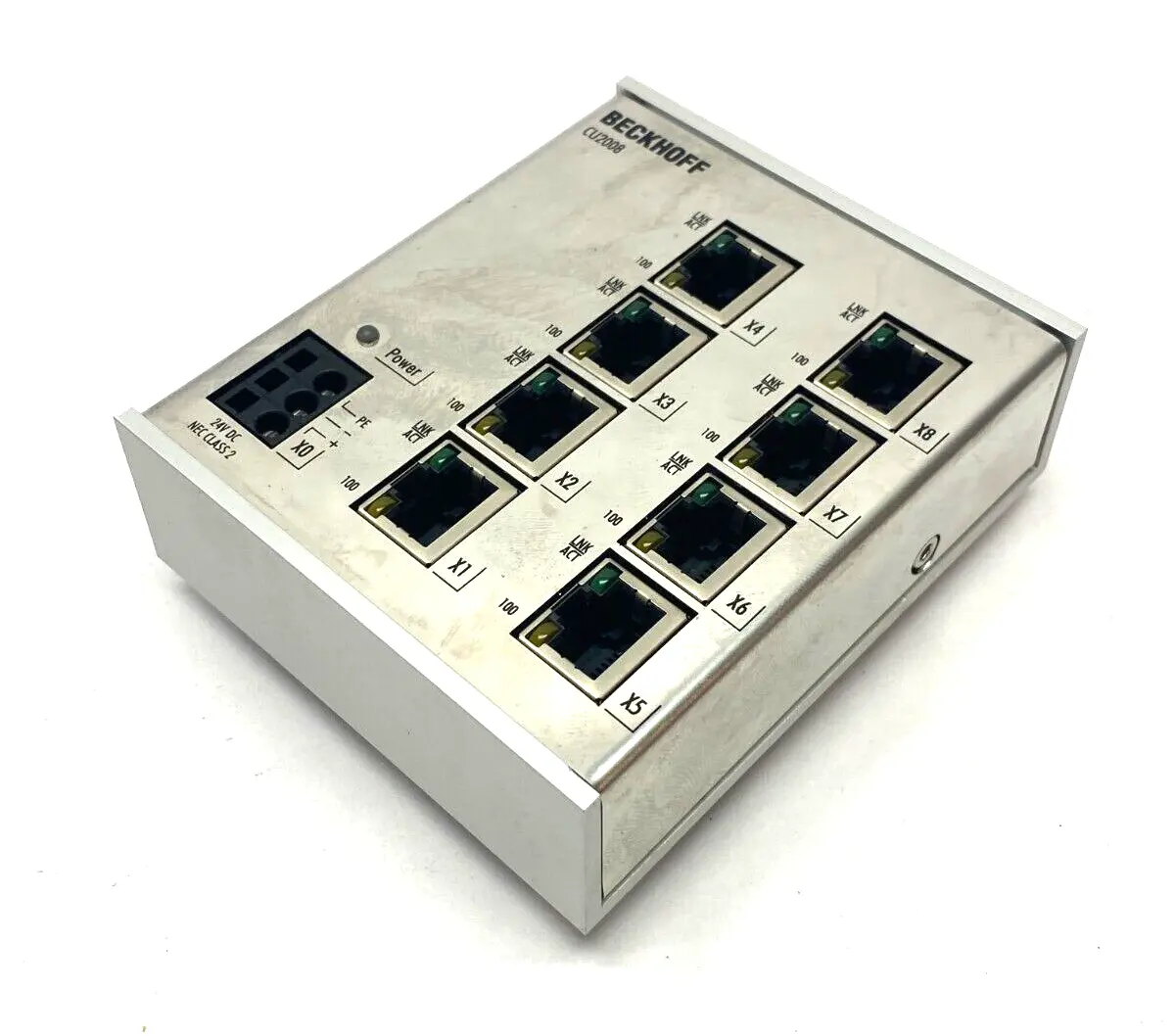 Used Beckhoff Ethernet Switch 8-Port PLC Ethernet Equipment Michigan US | Maverick Industrial Sales #1391423