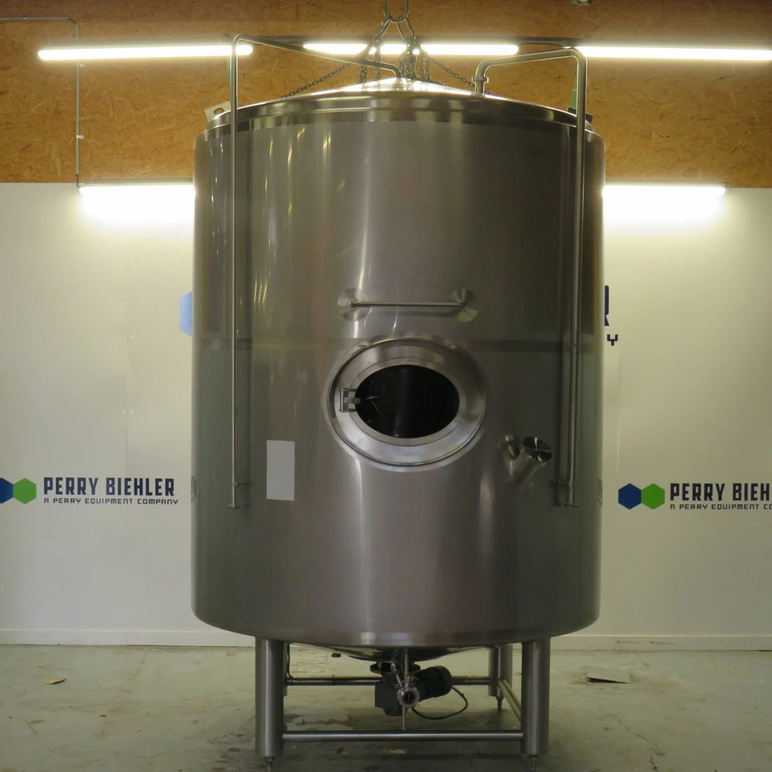 6500 Litre 1900 x 2250 mm Double Jacket Stainless Steel Mixing Vessel