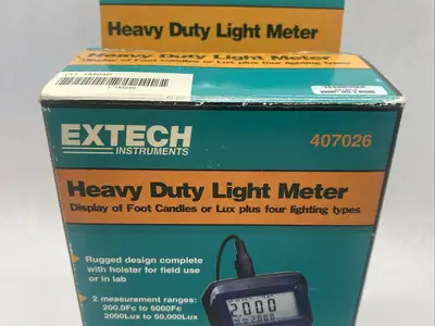 New | in-Stock Extech Intruments Heavy Duty Light Meter with PC Interface, 4-Lighting Settings Meters - Misc Michigan US | Maverick Industrial Sales #1390792