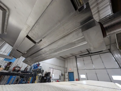 Vemag Portable Pneumatic Sheeting Head with KLEENLine Conveyor