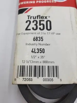 New | in-Stock GATES GATES TRUFLEX 2350 / 6835 / 4L350 1/2"X35" Misc Electrical & Power Parts | ND Industrial Surplus #1216498