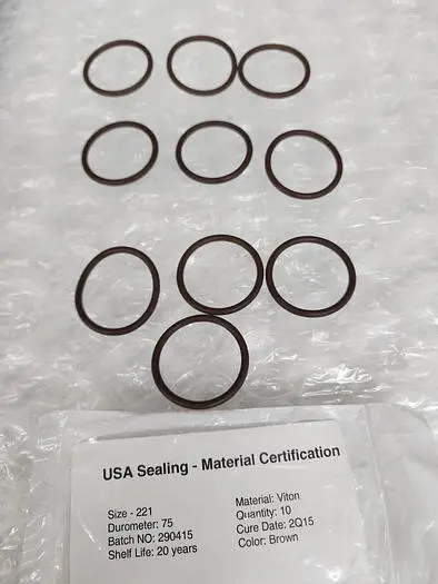 SILICON O RINGS 75 DUROMETER SIZE 221