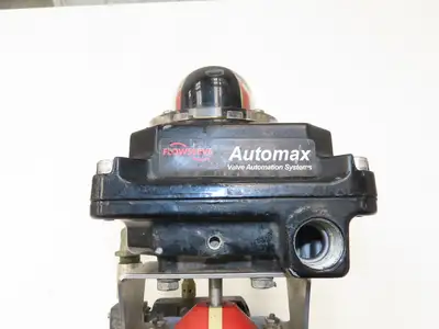 Flowserve 1-1/2" Stainless Ball Valve Compact II Pneumatic Actuator C30 SR-2C