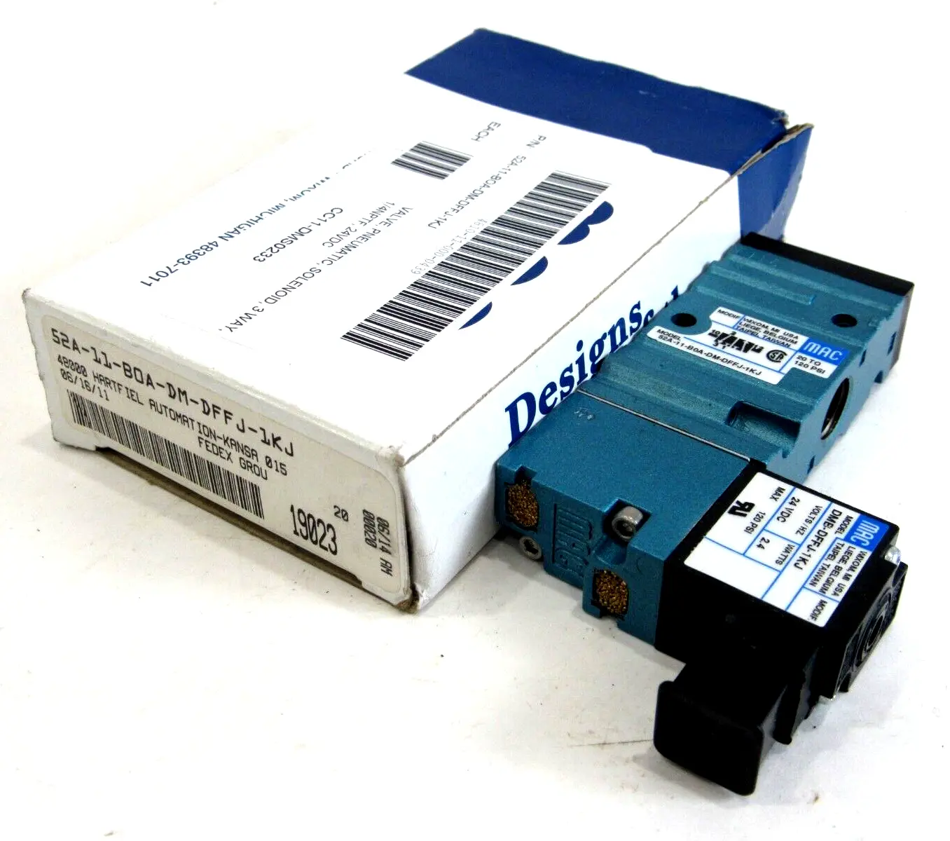 NEW MAC VALVES 52A-11-BOA-DM-DFFJ-1KJ SOLENOID VALVE 52A11B0ADMDFFJ1KJ