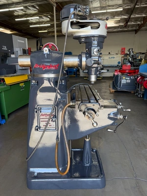 BRIDGEPORT J-HEAD WITH ROUND OVER ARM MILLING MACHINES, VERTICAL | Wheeler Machinery Sales (5)