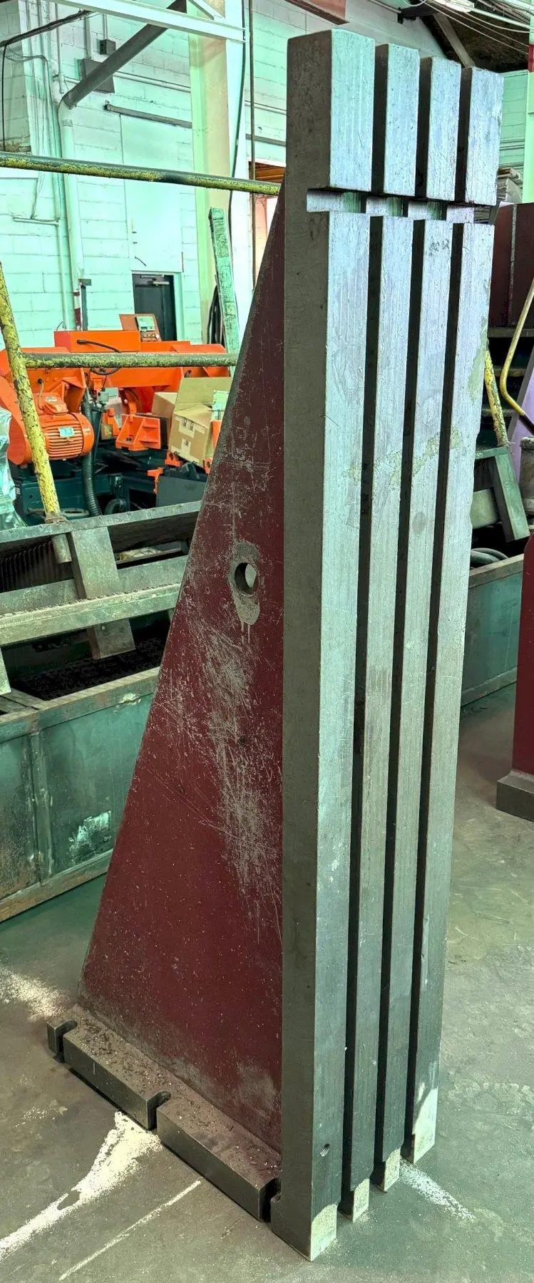 14" x 72" Angle Plate, (3) Vertical T-Slots