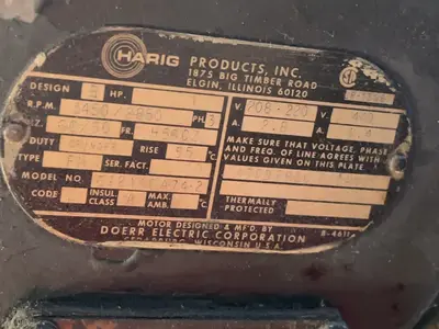 USED HARIG SUPER 612