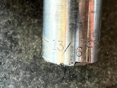 Craftsman 13/16" 12 Point 1/2" Drive Shallow Socket V 47511 Made In USA