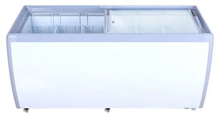 71-inch Ice Cream Display Chest Freezer with Flat Glass Top