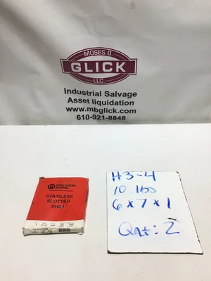 Precision Stainless Slotted Shim Gauge .050 Size D 5″x5″ Slot Size 1-5/8″ (2)