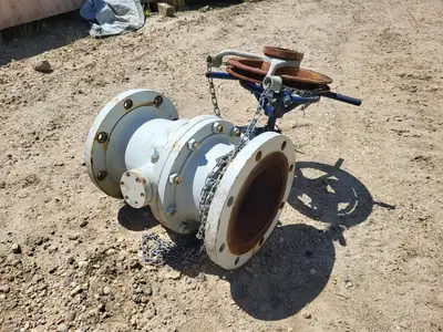 8" Class 150 Ball Valve w/ Gear Operator