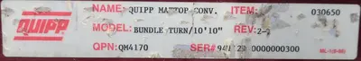 USED QUIPP MAT TOP CONV.