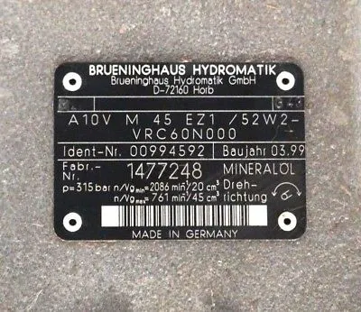 NEW BRUENINGHAUS HYDROMATIK 00994592