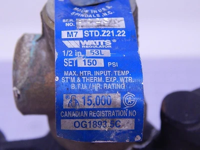 Used WATTS REGULATOR _UNKNOWN_ Regulators | OCO Industrial #1627670