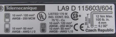 NEW TELEMECANIQUE LC1D150G7 CONTACTOR 120V