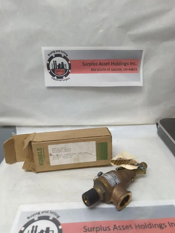 New | in-Stock KUNKLE 6010DCM01 Valves/Fittings Ohio US | Surplus Asset Holdings #1247155
