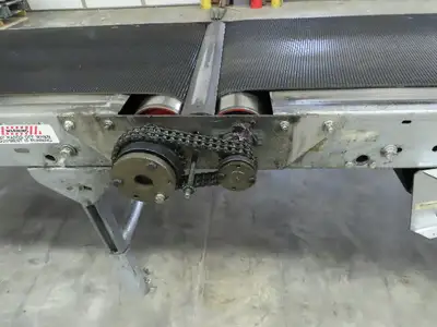 24"x 14' Slider Bed Gapper Conveyor 20" Belt Variable Multi Speed Slave Bed