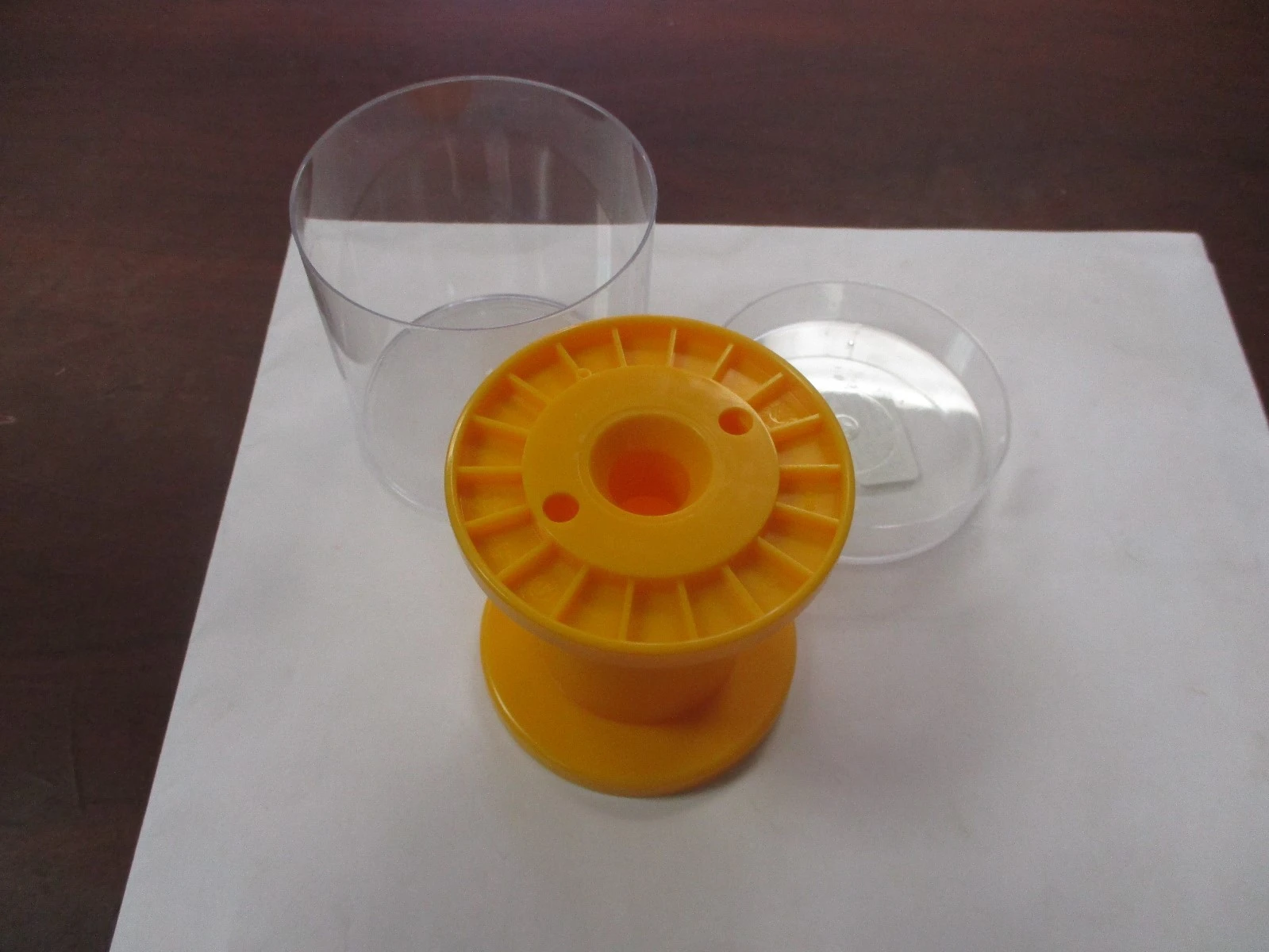 Astro Plast Used Yellow Cylindrical Barrelled Delivery Spools (QTY 11)