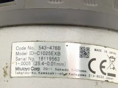Mitutoyo 543-476B Absolute Digimatic Indicator Gage 1"-.0005" 25.4mm ID-C1025EXB