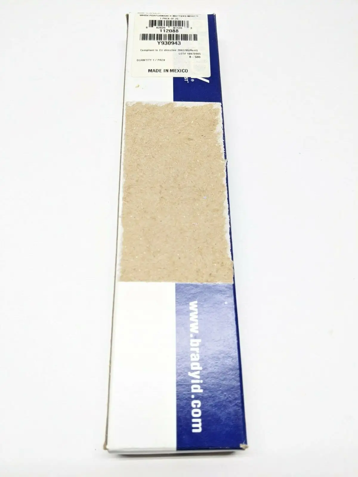 WM-32-PK | Brady  Vinyl Cloth Wire Marker LOT OF 17 Sheets - New Other
