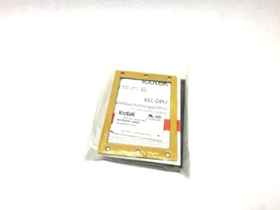 USED ICOTEK CABLE ENTRY PLATE TRANSIT SYSTEM FRAME, KEL 24/20 MT SCHWARZ