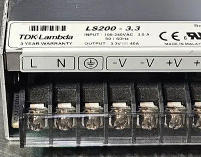TDK-Lambda LS200-3.3 POWER SUPPLY 3.3 VDC 40A loc4D3