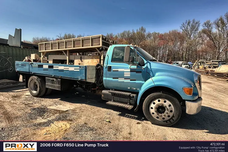 Used 2006 FORD F650 LINE PUMP TRUCK Concrete Mixer Trucks Pennsylvania US | Proxy Equipment #1378201