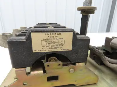 Allen Bradley 712-DCA26 Combination Motor Starter Fused 50HP 600V 3Ph Size 3