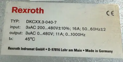 USED INDRAMAT DKC02.3-040-7-FW