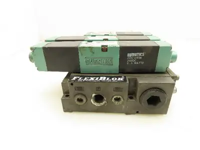 081SS600M000061 Pneumatic Flexiblok Manifold 3 Spool Valve 24VDC