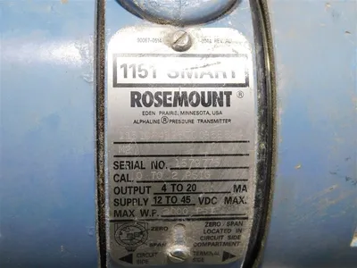 USED ROSEMOUNT ANALYTICAL 1151DP4S2570085B5L4M2