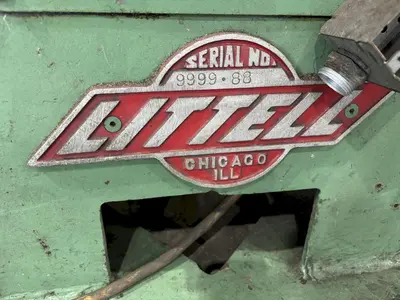 2,000 LBS X 12" LITTELL MODEL #20-12 DOUBLE END PULL OFF UNCOILER COIL REEL: STOCK #23715