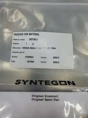 SYNTEGON TECHNOLOGY 54976834 Grease Mobilith SHC PM 460/25ml. 5D-11