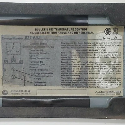 NEW Allen-Bradley 837-A4J