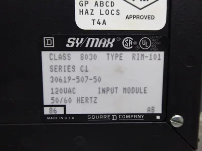 Square D 8030 RIM-101 SY/MAX Input Module Series C1 Used
