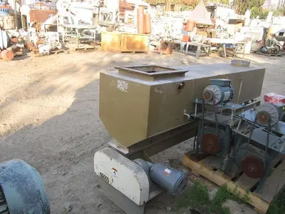 Hopper, 20 CF, C/st, 96" x 24" x 16", Screw Discharge #S738858