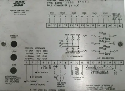 NEW MAGNETICS E6526-2405 CONTROL AMPLIFIER 6SCR E65262405