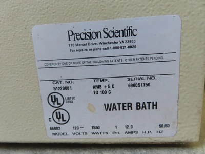Precision Reciprocal Shaking Heated Bath