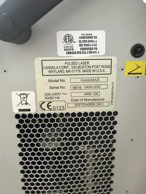 Used 2011 CANDELA GENTLEMAX Lasers / Laser Systems Texas US | The Medical Device Source #1480934