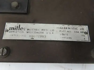 Miller HG-6 Mig Welder 30-E Wire Feeder 115V Millermatic Spool .045" Rollers