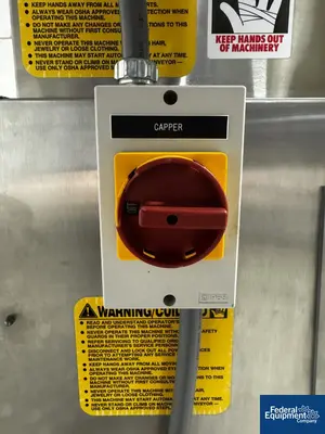 USED Kaps All Kaps-All Packaging Systems Model E Automatic Bottle Capper