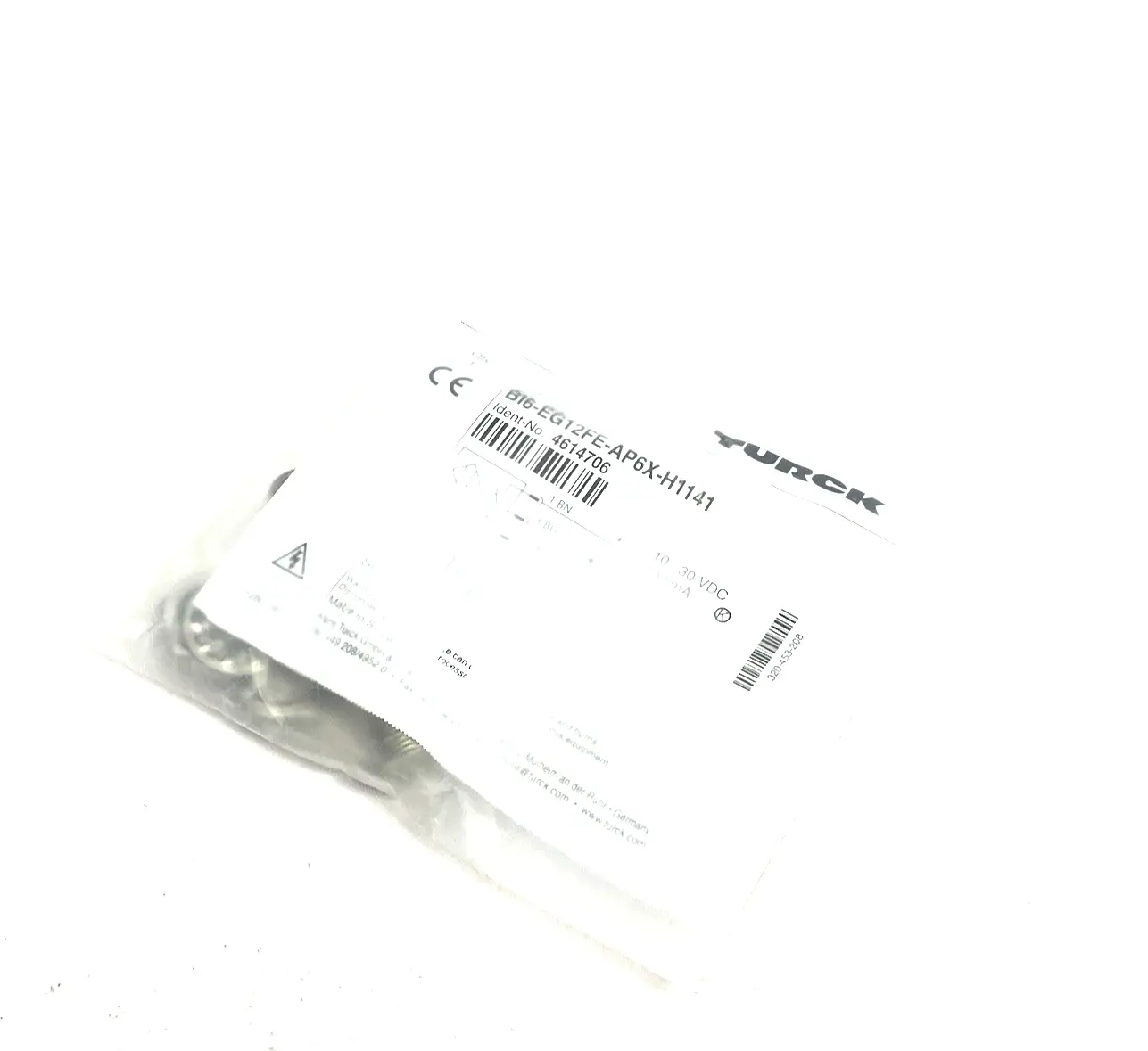 NEW TURCK INDUCTIVE SENSOR, STAINLESS STEEL FRONT, 4614706