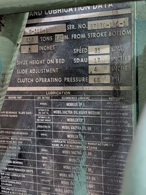 1979 WEAN UNITED G-110-1 OBI / Gap Frame Press | Universal Press & Machinery (UPM) (13)