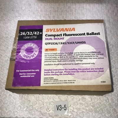 NEW sylvania QTP2X26/ 1X42/ 32CF/ UNVDS