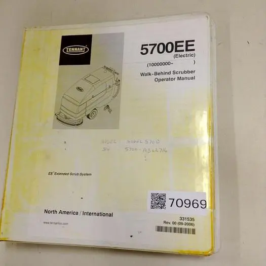 Used TENNANT 5700EE 331535 Manuals Michigan US | Ideal Machinery #567387