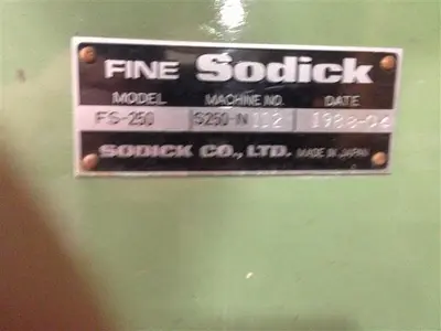 USED 1988 SODICK FS-250