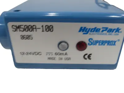 NEW HYDE PARK SM500A100 ULTRA SONIC PROXIMITY SENSOR 12-24VDC